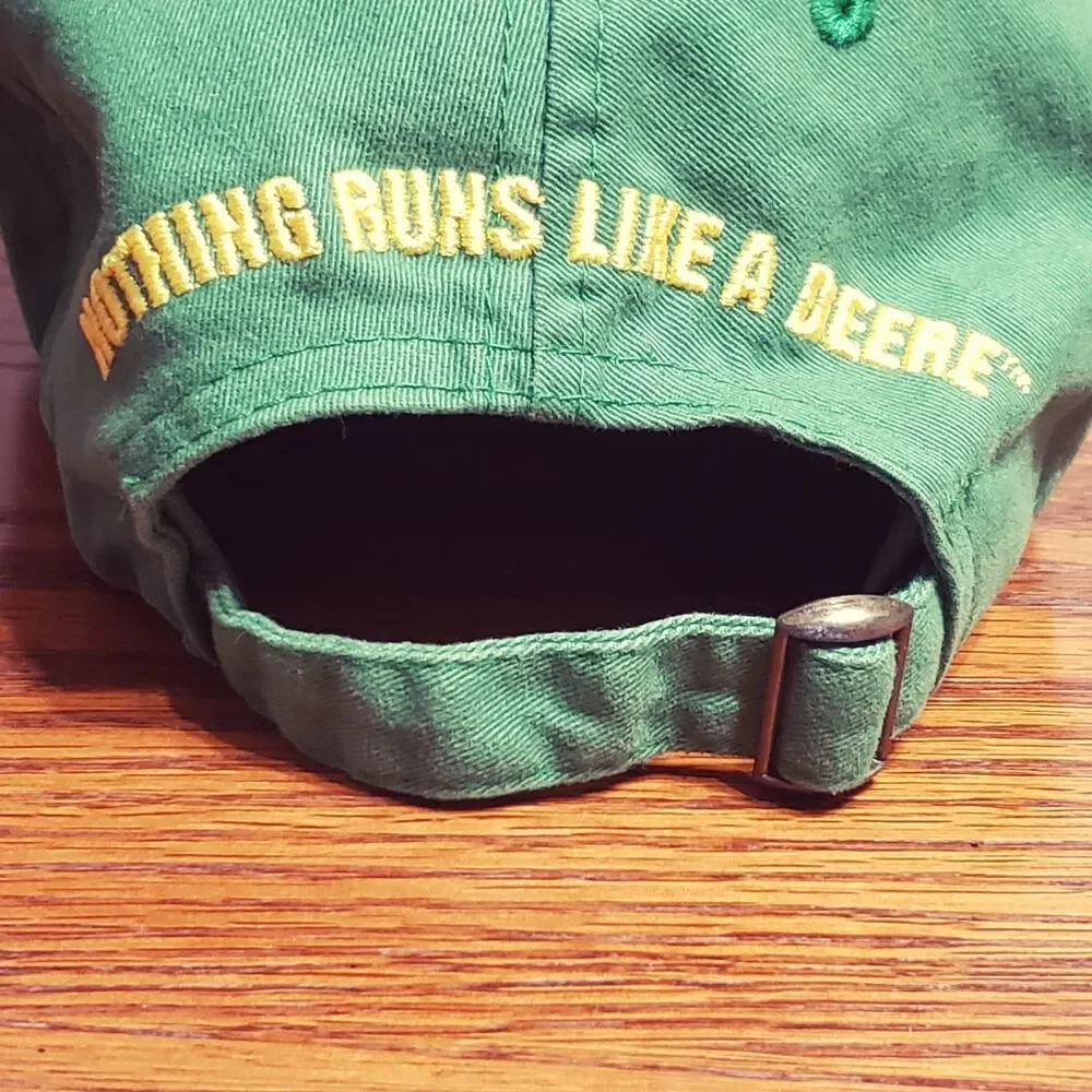 John Deere Hat Dad Cap Mens Green Yellow Curved Bill Owners Edition Adult